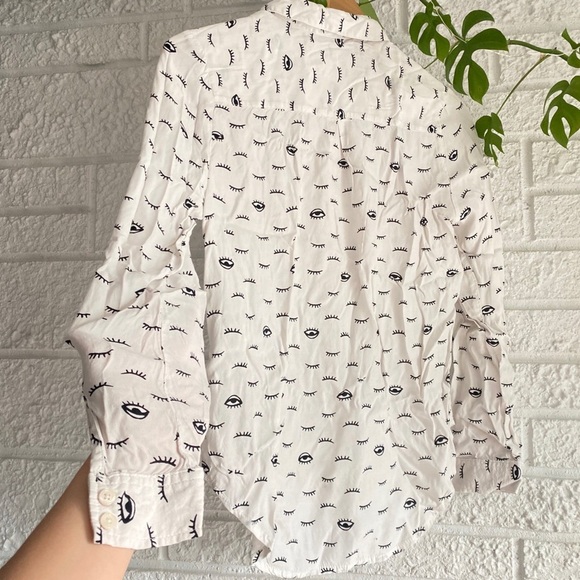 Forever 21 Eyes Button Up Shirt - Picture 5 of 5